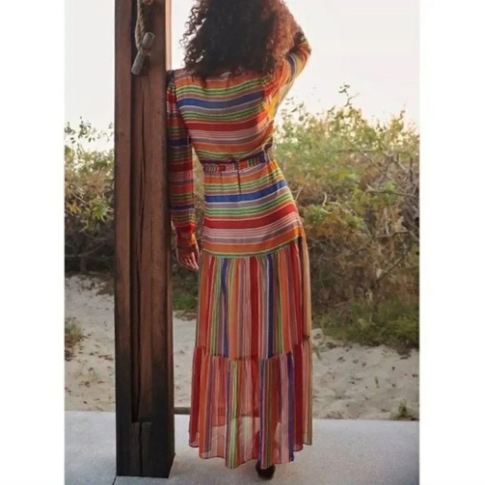 NWT Farm Rio Anthropologie Farm Rio Luana Maxi Dress Small - Picture 7 of 16